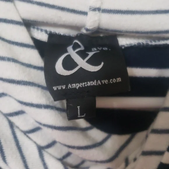 DOUBLEHOOD Blue White hoodie with knot detail - Picture 8 of 10